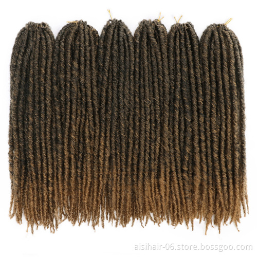 Aisi Hair 16 Inch Ombre Color Goddess Dreadlocks Crochet Braids 20 Inch Faux Locs Afro Braiding Hair Extensions for Black Women